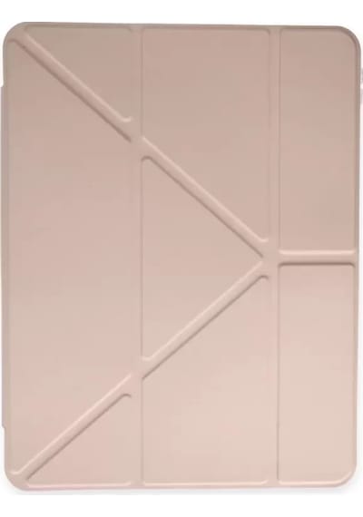 Newface Apple İpad Pro 12.9 2021 Kılıf Kalemlikli Mars Tablet Kılıfı - Rose Gold