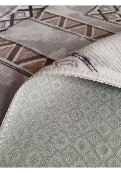 Kilim Desenli Yıkanabilir Kaymaz Taban Dört Mevsimlik Salon, Banyo, Balkon, Genç Odası Kesme Halı