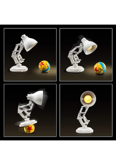 LEGO® Ideas | Disney Pixar Luxo Jr. 21357 - Yetişkinler için Koleksiyonluk Sergileme Modeli Yapım Seti (613 Parça)