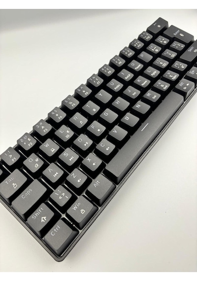 T60 Siyah Renk Mavi Switch Mekanik Kablolu Klavye Gaming Driverli Oyuncu Klavyesi T60 Mini Q