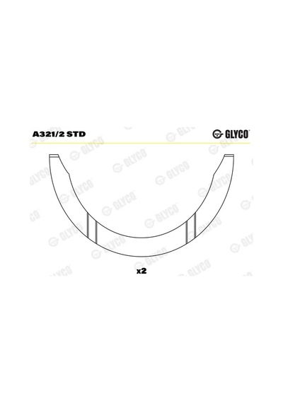 Ay Yatak - Fiat 500, Panda, Punto, Mito - Glyco-a3212std 19482141