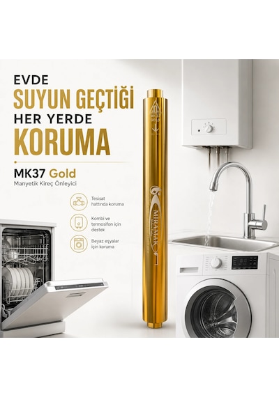 Daire Tipi Mk37 Gold Manyetik Kireç Önleyici 3/4inc 22194b80 Model-22194b80