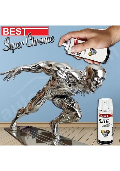 Best Elite Krom Efekt Sprey Boya Parlak Krom Sprey Boya 400 Ml Hobi Boyası Genel