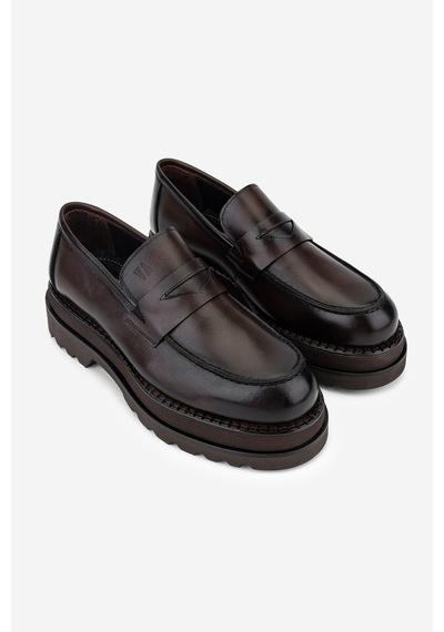 Valmenti Erkek Hakiki Deri Kahverengi Loafer Ayakkabı 771 500 Erk Ayk Y24 Kahve Spr