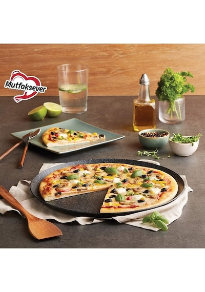 Karaca  Mutfaksever Biogranit Pizza Tavası Gri