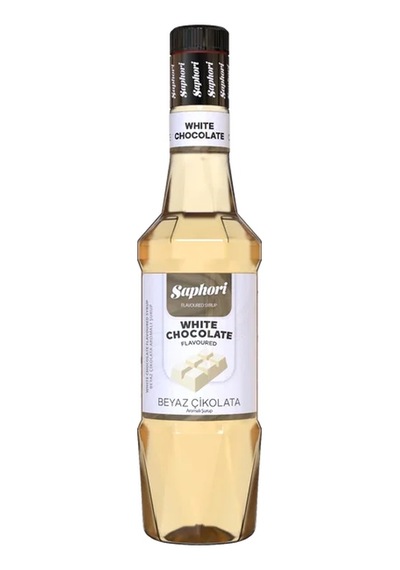 Saphori Beyaz Çikolata Aromalı Kokteyl Şurubu Beyaz Çikolata Şurubu 700 Ml