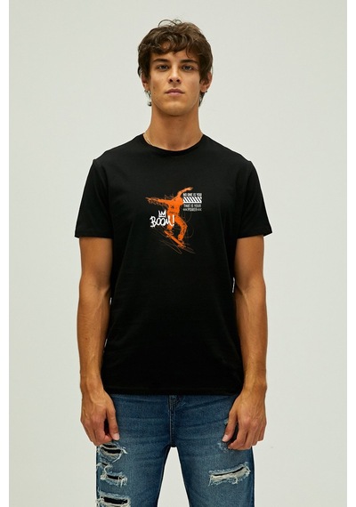 Bad Bear Boom Erkek Siyah Tshirt Night Siyah