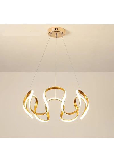 Örümcek Model 3 Renkli Gold Renk Modern Spor Led Avize Gold