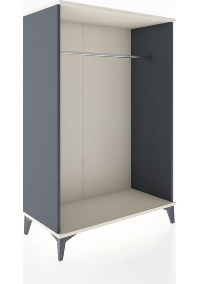 Hyperion Dolap Tek Askılı 88x44x134 Antrasit-aytaşı Antrasit