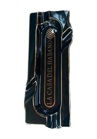 La Casa Del Habano Siyah Porselen Dörtlü Puro Küllüğü - Tr8848