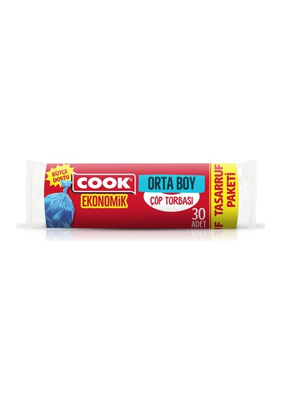 Cook Ekonomik Orta Çöp Torbası 30'lu 5 Adet