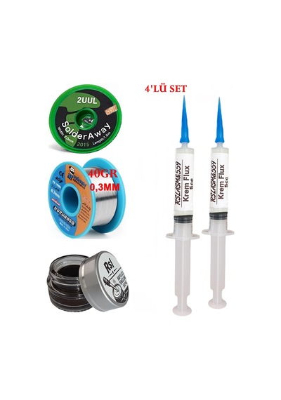 Mechanic Lehim Teli 0,3mm 40gr Havya Uc Temizleyici Flux Lehim Toplama 2uul-2015 Lehim Emme Teli Seti05