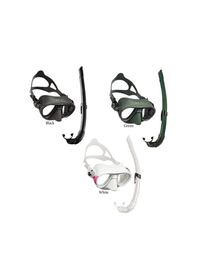Cressi Calibro Maske Corsica Şnorkel Seti BLACK