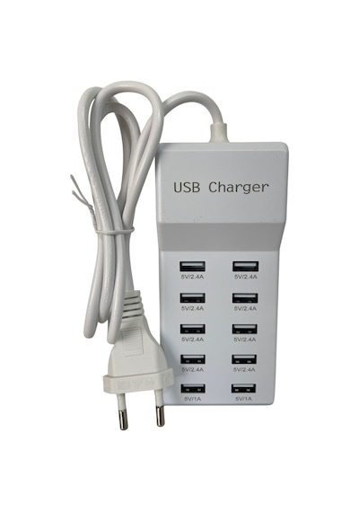 10 Port Usb Şarj İstasyonu Çoklu Usb Şarj Aleti