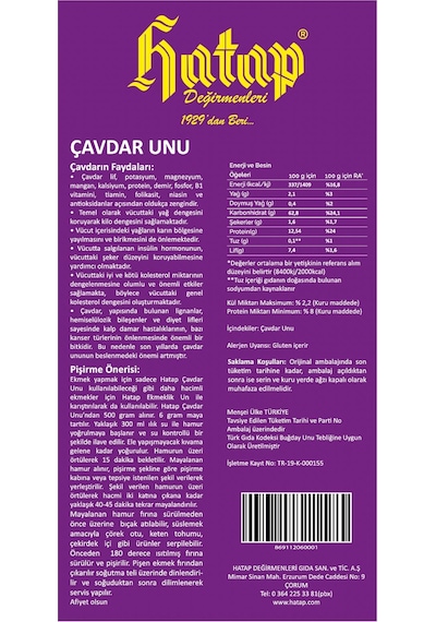 Hatap Çavdar Unu 5 x 1 KG