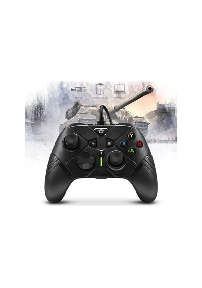 Pc Kablolu Usb Gamepad Windows 10/11 Uyumlu 3,5 Mm Ses Jaklı Makro Ve Turbo Tuşlu Oyun Kolu