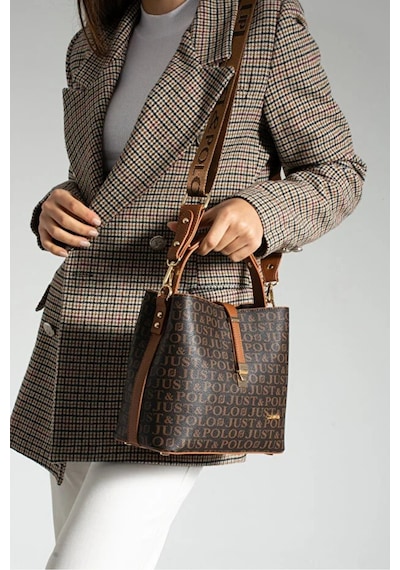 Just Polo Kadın Orijinal 4 Bölmeli Lüks El & Omuz Çantası Shoulder Bag Ebat: 25x25 Cm Çok Renkli 39751951