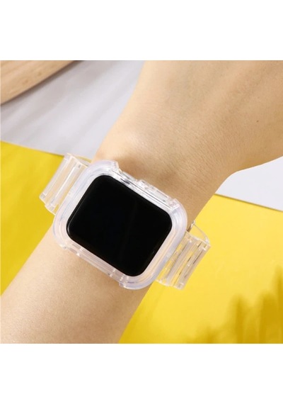 Ally Apple Watch 6-se-5-4 44mm / 3-2-1 42mm Kayış Kordon Kılıf Silikon- 5775
