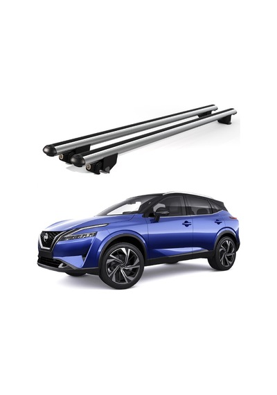 Kanca Nissan Qashqai 2014 Ve Sonrası Uyumlu Gri Kilitli Ara Atkı 120cm Port Bagaj Tavan Barı