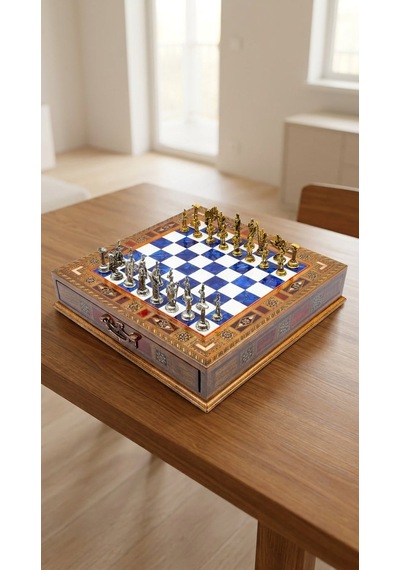 Roma Azure - Chess Set