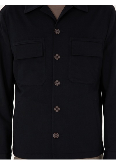Cacharel Koyu Lacivert Regular Fit Ceket
