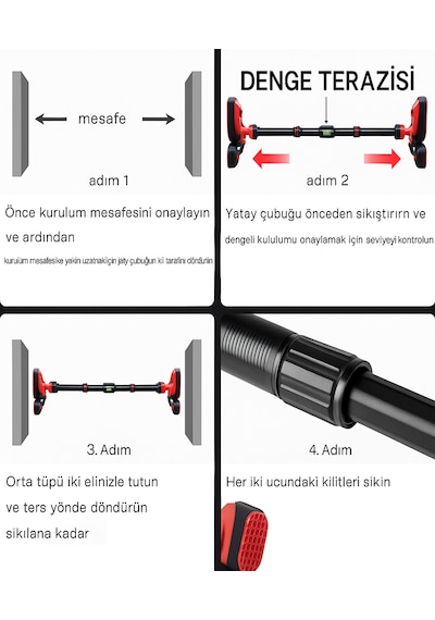 3pod 3 Ayaklı 92-120cm Koridor Kapı Barfiksi Barfix Aleti Çubuğu Çekme Barı Demiri Bar Barfix 3pod 3 Ayaklı 92-120cm Koridor Kapı Barfiksi Barfix Aleti Çubuğu Çekme Barı Demiri Bar Barfix