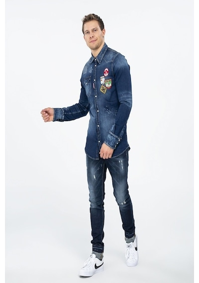 Yeni Dsquared2 Erkek Gömlek (469491526) Mavi