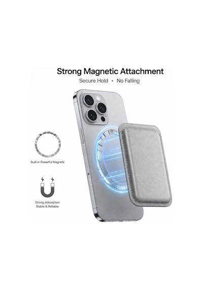 Lexroo Magsafe Uyumlu Deri Kartlık Cüzdan Standart