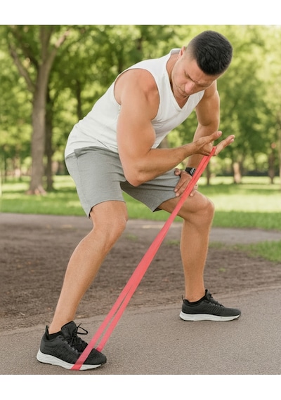 Evapera Tekli Fitness Pilates Cross Barfiks Spor Direnç Lastiği Kas Geliştirme Training Bandı Bant 1 Adet Yeşil 45kg Çok Renkli