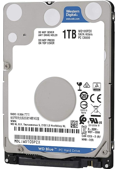 WD WD10SPZX 2.5" 1 TB 5400 RPM 128 MB SATA 3 HDD