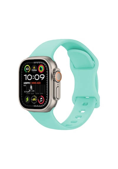 Watch Ultra 49mm Uyumlu Ardx Krd-131 Silikon Kordon Strap Kayış-açık Yeşil