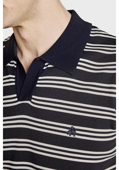 Brooks Brothers Erkek Polo Yaka Kazak Bbss26mkl013388 Lacivert Kırık Beyaz