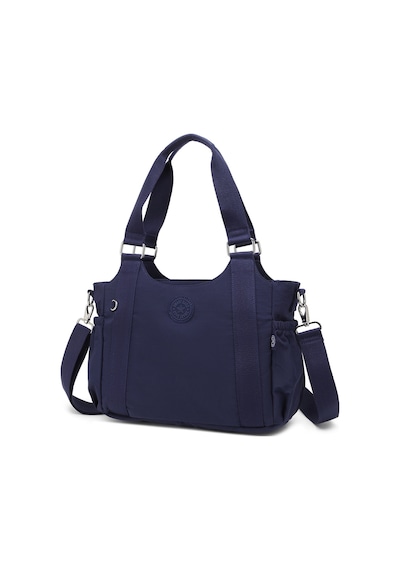 Smart Bags Günlük Orta Boy Su Geçirmez Krınkıl Kumaş Kadın Omuz Çantası Lacivert