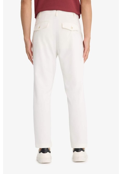 Defacto Tailored Regular Fit Duble Paça Pantolon F0288ax25auer140 Ekru