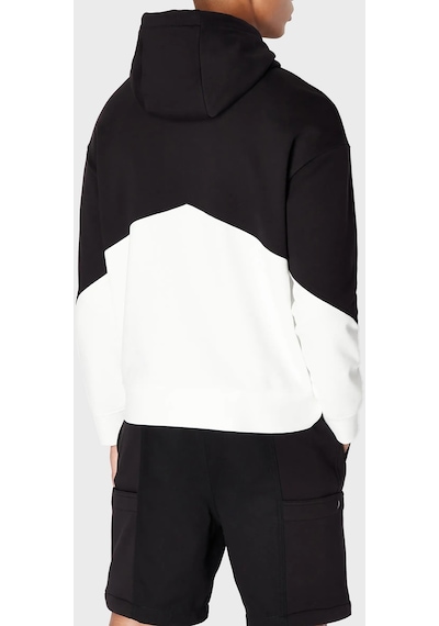 Armani Exchange Erkek Sweat 6rzmlb Zj4xz 22cg Siyah-beyaz Beyaz - Siyah