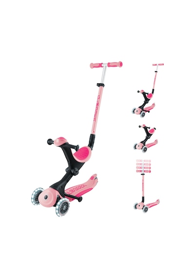 Globber Go Up Deluxe Işıklı Scooter - Pastel Pembe pembe