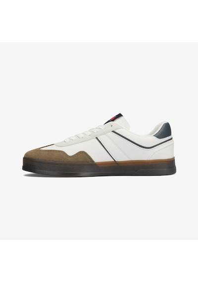 Tommy Hilfiger Tommy Jeans The Greenwich Retro Erkek Beyaz Sneaker Düz Em0em01462 Krem