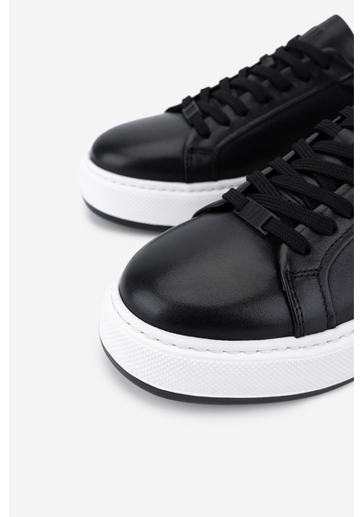 Valmenti Erkek Hakiki Deri Siyah Sneakers & Spor Ayakkabı 298 3258-8086 Erk Ayk Y26 Sıyah Dr