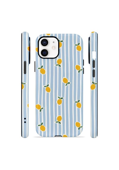 Apple iPhone Uyumlu 11 Vorian Çift Katmanlı Kılıf Tiny Lemon Rain