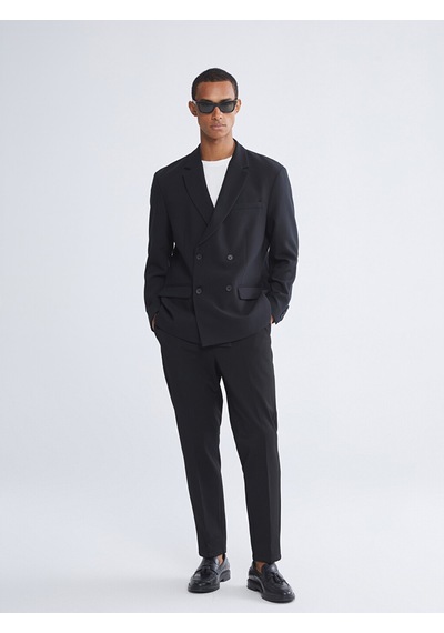 Lcw Vision Siyah Standart Kalıp Erkek Blazer Ceket