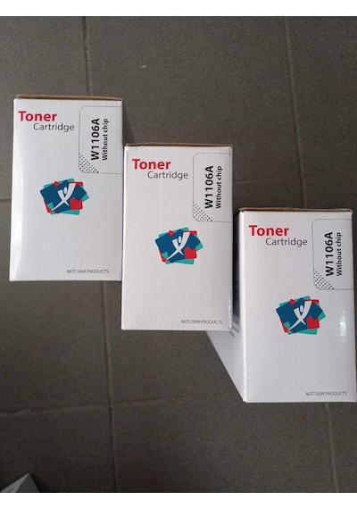 Hp 106a W1106a / 107a / 107w / Mfp 135w / Mfp 137fnw Chipsiz  Uyumlu Toner 3 Lü Paket