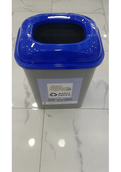 Kağıt Atık Geri Dönüşüm Kutusu Çöp Kovası 50 Litre