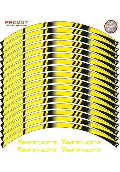 Mt 07 Uyumlu Jant Şeridi Model 6 Diğer