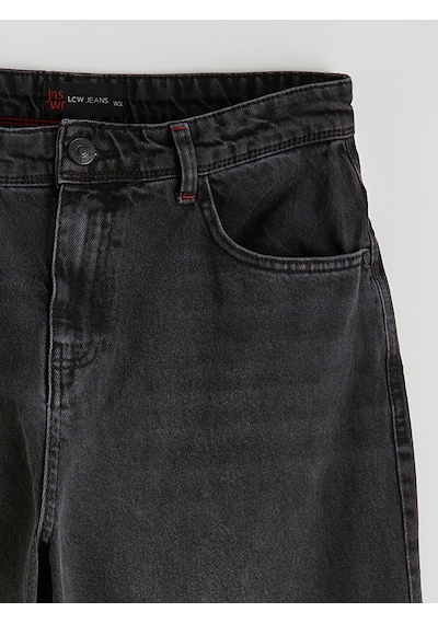 Lcw Jeans Siyah Süper Baggy Erkek Jean Pantolon