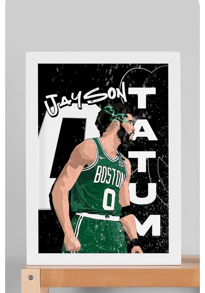 Jayson Tatum Çerçeveli Tablo - Basketbol Nba Posteri Tablo