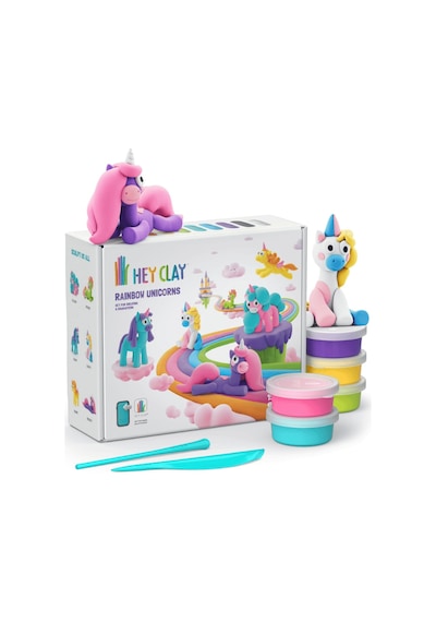 Hey Clay Yaratıcı Kil Seti - Rainbow Unicorns