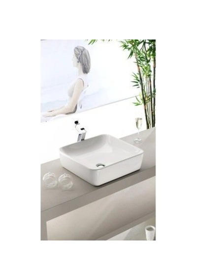 Cerastyle One 46 X 46 Cm Tezgah Üstü Çanak Lavabo Ekru