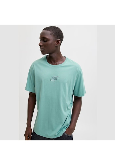 Jack & Jones Graphic Erkek Mavi Tişört 12268415-mın Mavi