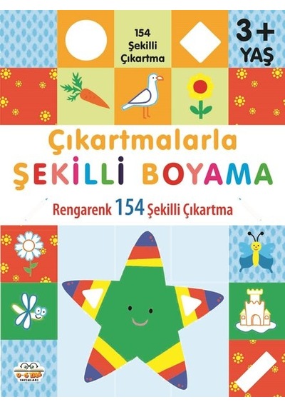 Çıkartmalarla Şekilli Boyama - Rengarenk 154 Şekilli Çıkartma