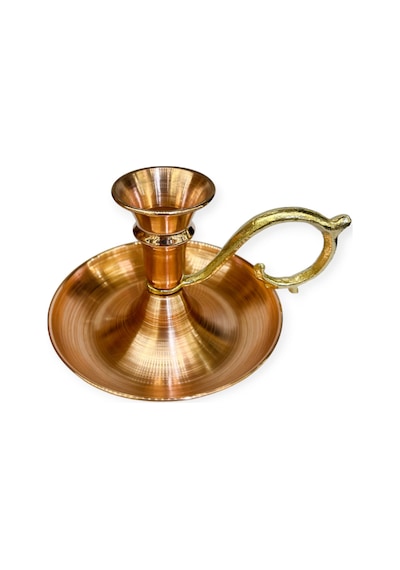 2 Li Bakır Düz Şinanay Mumluk